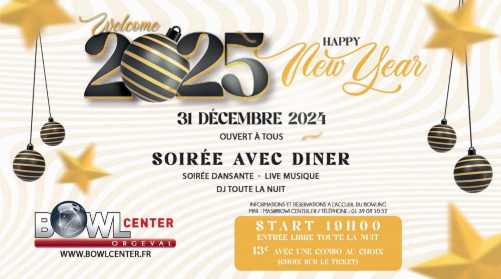 Welcome 2025 - Soirée le 31 décembre 2024